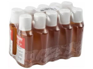 Групповая упаковка флаконов с канифолью в термоусадочную пленку