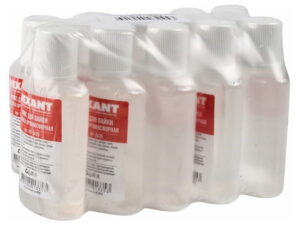 Групповая упаковка флаконов с ортофосфорной кислотой в термоусадочную пленку